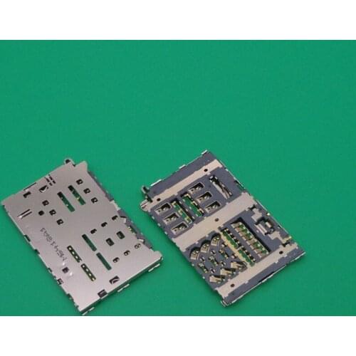 10pcs/lot New SIM card reader socket connector module slot for LG G6 H870 H870DS LS993 VS988 H872 socket