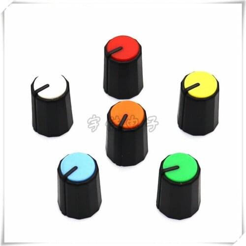 10 Pieces Plastic Knobs D Shaft Inner Hole, Diameter 11.5MM Height 15.5MM Suitable For Half Shaft Potentiometer Encode