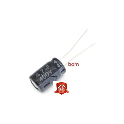 20PCS Electrolytic Capacitors 400V 4.7UF 8*12 8X12MM 4.7UF DIP Aluminum electrolytic capacitor