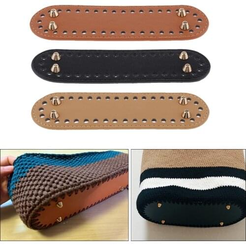 3PCS DIY Crochet Bag Bottom Insert Pad Shaper Nail Cushion for Purse Making