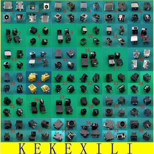 36models,72pcs,Laptop Notebook netbook charging port power DC Jack connector for acer asus HP dell Toshiba IBM lenovo Hasee