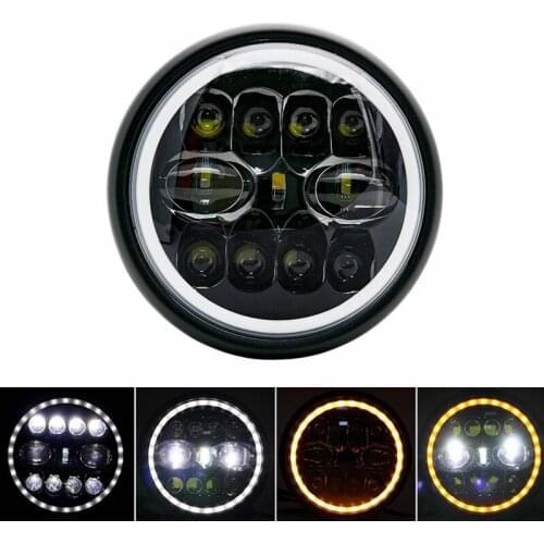 7 Inch Led Motorcycle Headlight Hi&Lo HeadLamp Bulb DRL Moto Headlamp Head Light for Harley Sportster Cafe Racer Bobber Chopper