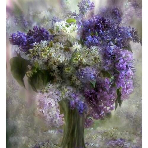 DIY 3D Purple Lavender Flower square Diamond Painting Cross Stitch Kids Diamond Embroidery Diamond Mosaic Home Decoration A4951R