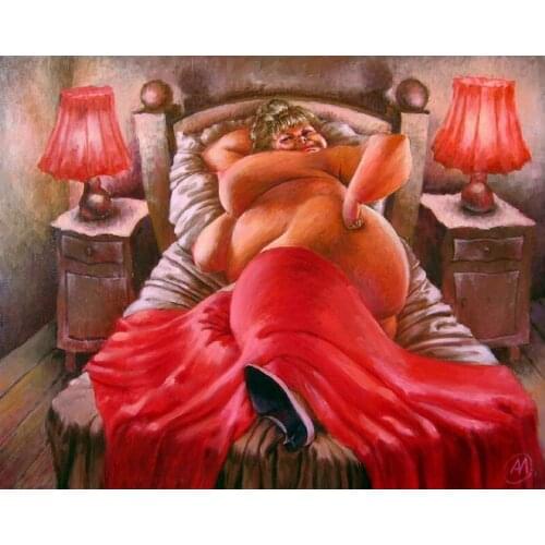 Needlework Diamond Embroidery Full Rhinestones 5D Diy Diamond Painting Cross Stitch Fat girl Diamond Mosaic Kit L573