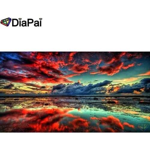 DIAPAI Diamond Painting 5D DIY 100% Full Square/Round Drill "Colored sunset" Diamond Embroidery Cross Stitch 3D Decor A24935