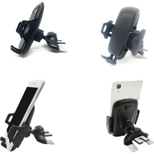 New Phone Holder In Car Cd Slot Stand Gravity 360 Degree Rotation Bracket Support For Smartphone GPS Air Vent Mount Clip