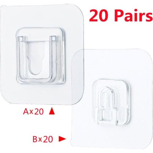 Double-sided Wall Hooks Suction Cup Multi-function Plug Socket Holder Sucker Bathroom Kitchen Waterproof Seamless Hook Buckle