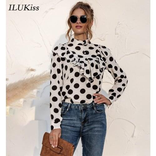 Блузки в горошек ILUKiss China At AliExpress