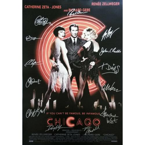 CHICAGO MOVIE Signed Photo Art Film Print Silk Poster for Your Home Wall Decor 24x36inch