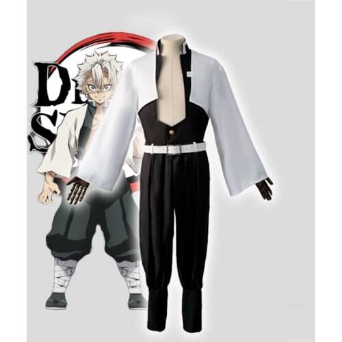 Kimetsu no Yaiba Demon Slayer Cosplay Costume Shinazugawa Sanemi Nezuko Agatsuma Zenitsu Tomioka Giyuu Muzan Cosplay anime