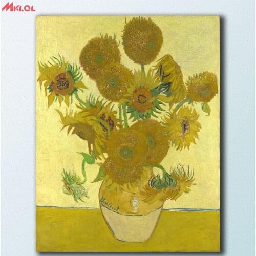 Wall Art Sunflowers 2 by Vincent Van Gogh Canvas Painting For Living Room Home Decoration Oil Painting On Canvas Wall Painting