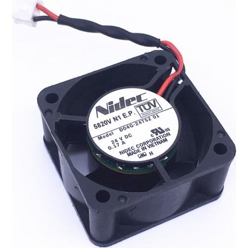 Nidec D04G-24TS2 01 24V 0.17A 4CM 4020 inverter mute cooling fan