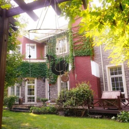 Wind Chime Pendant Eye-catching Swan Shape Metal Rotating Wind Chime Decor Outdoor Indoor Garden Decorations Hanging Craft Gift