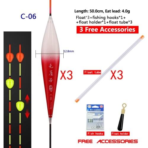 Composite Nano Fishing Floats Shallow Water Buoy Big Buoyancy Color Gradual Change Bobber Fresh Water Buoy Fishing Accessories