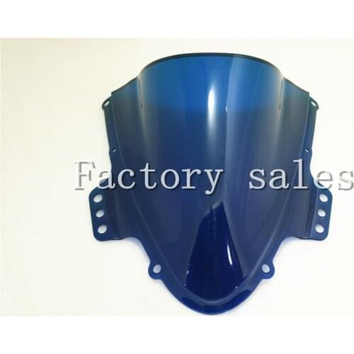 HotSale For Suzuki GSXR1000 K5 2005 2006 Blue Windshield WindScreen Double Bubble 1000R GSXR 1000 R 05 06 GSX 1000R