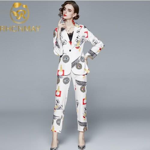 Женские офисные брючные костюмы RHCNMAY China At AliExpress