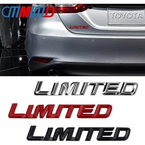 Car styling 3D Metal Limited Emblem Decals Exterior For Jeep BMW Ford Volvo Nissan Toyota Audi Car Tailgate Boot Rear Sticker