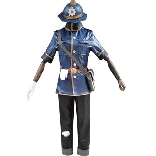 Identity V cos postman Victor Grantz Policemen New skin anime man woman cosplay High-quality uniform costume full set