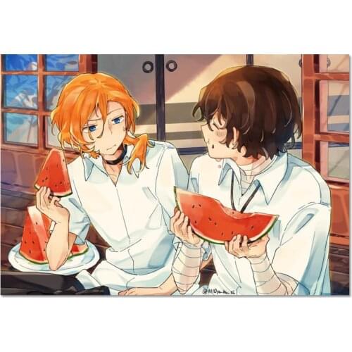 Bungou Stray Dogs Poster Silk Fabric Print Poster Print Cloth Fabric Wall Poster Custom Satin Poster 40X60cm,50X75cm,60X90cm