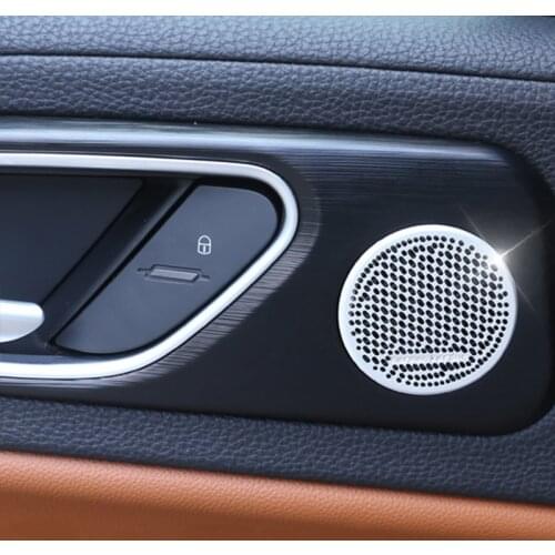 Door Inner Panel Horn Center Console Speaker Horn Panel Decorative Stickers for Alfa Romeo Giulia Interior Modified Accessories