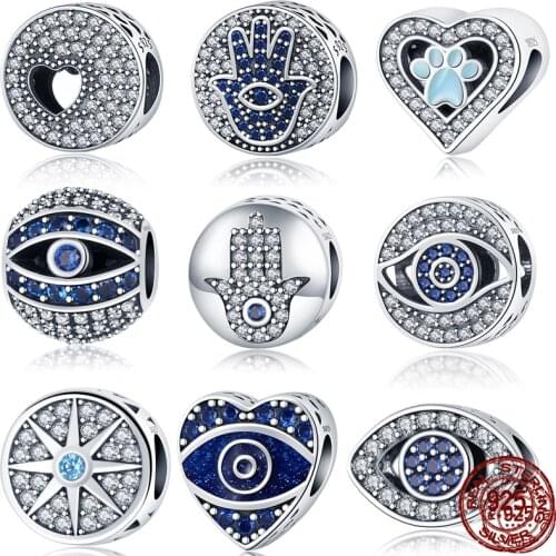 100% Real 925 Sterling Silver Round magic eye Beads Series Fit Original 3mm Bracelet&Bangle Making Fashion DIY Jewelry For Women