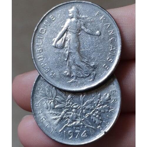 29mm France 1970-1996 ,100% Real Genuine Comemorative Coin,Original Collection