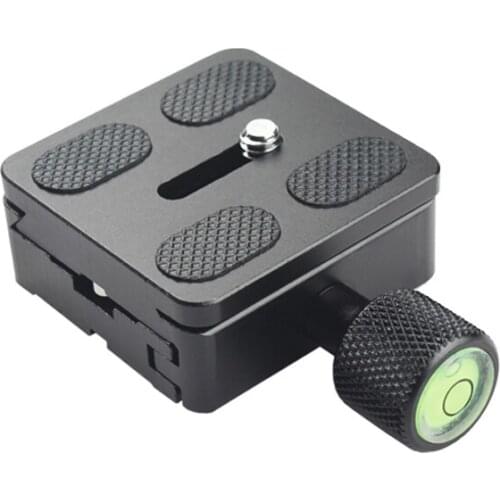 50x50mm Aluminum 1/4'' Quick Release Plate+Clamp Adapter Mount for DSLR Camera Tripod Monopod Ball Head Arca Swiss RRS