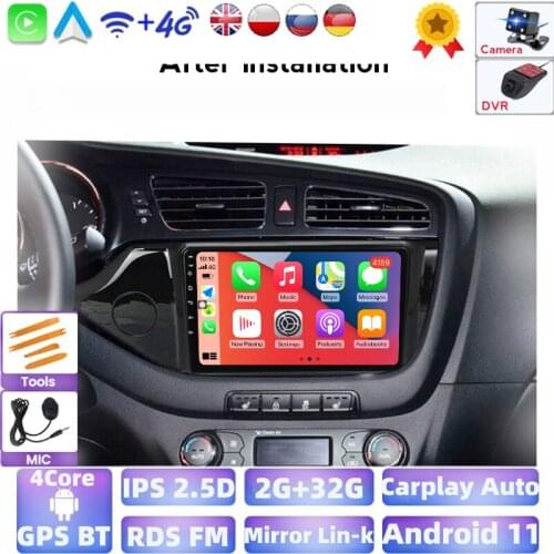 4core+WiFi IPS Android Car Radio Multimedia Player GPS Navigation For KIA Cee'd CEED JD 2012-2018 Built-In Speaker/Microphone
