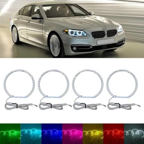 Car Daytime running light kit For BMW E36/E38/E39/E46 Multi-Color 5050 RGB Flash SMD Led Angel Eyes Halo Ring Light