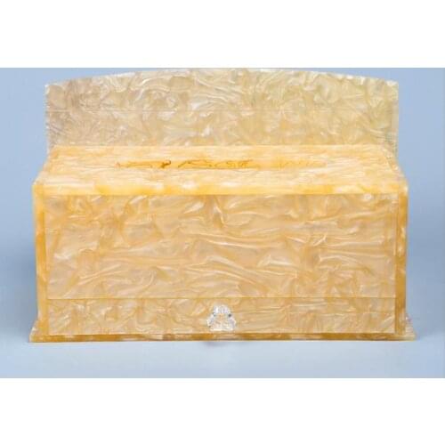 Free Shipping High Quality Acrylic Facial Tissue Box Cloud Flip Tissue Paper Holder wholesale and retail