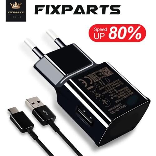 Fast Charging EU Plug Charger For Xiaomi iphone 8 Honor 9x 7 Plus Mi 9T Pro A3 USB Type C Cable Redmi Note 8 Pro Micro USB Cable