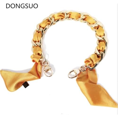 Aluminum Chain silver gold metal copper chain for handbag bag purse parts strap replacement Accessories Hardware quality