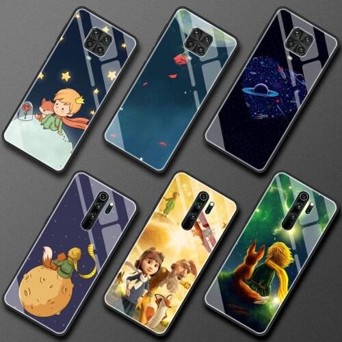 Tempered Glass Phone Case for Xiaomi Redmi Note 9S 8 10 Pro Max Poco X3 NFC Mi 11 10T Lite 5G Cover Shell Sac The Little Prince