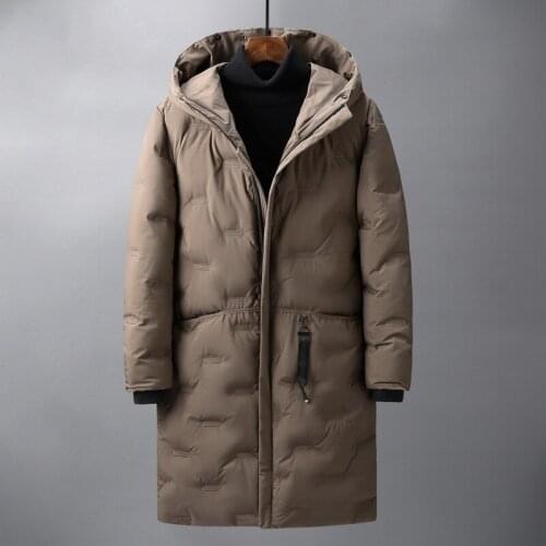 Long Down Jacket Men Top Quality Thick Winter 2020 NEW Hat Detached Warm Parka Waterproof Windproof coat plus size S-4XL