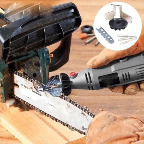 Electric Grinder Chain Saw Sharpening Attachment Sharpener Guide Drill Adapter Drill Rotary Mini Drill Power Tool