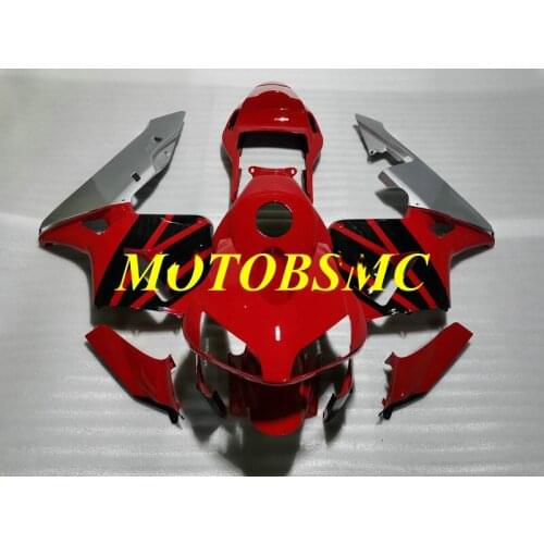 Custom Injection Mold Fairing Kit for CBR600RR F5 03 04 CBR 600RR CBR600 RR 2003 2004 Red Silver Bodywork+Gifts HL62