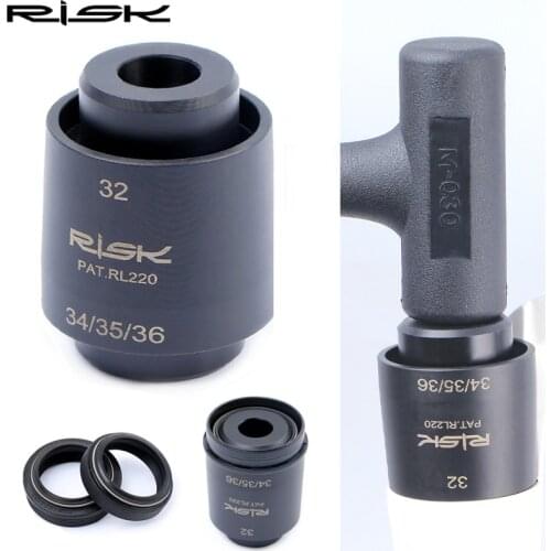 RISK 4 in 1 Shock Bicycle Front Fork Dust Seal Installation Tools Kit for Rock Shox 32/34/35/36 Pipe Diameter Bike Driver Tool