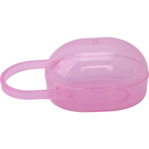 Baby Pacifier Storage Box Safety Pacifier Holder Portable Dust Proof Storage Box Food Grade Plastic Travel Nipple Storage Box