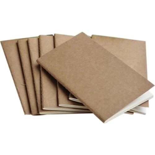 Cowhide Paper Sketchbook Journal Notebook Paper Weekly Planner Accessories Stationery Diary Agenda 6 Sizes Travel Diary Journals