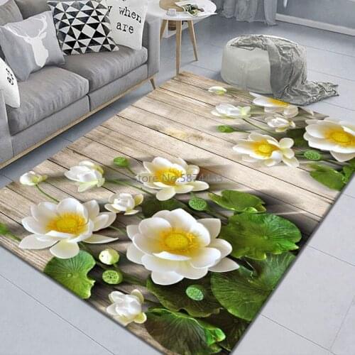 Pastoral Style Living Room Carpet Coffee Table Blanket Fresh Bedroom Bedside Blanket Room Leisure Mat