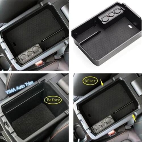 Lapetus Car Styling Middle Control Container Storage Box Phone Tray Accessory Cover Fit For Mitsubishi Eclipse Cross 2018 - 2021