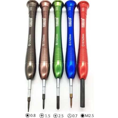 Newest 6in 1 iPhone4S-X Samsung hand tool mobile phone disassemble screwdriver Opening Repair Tools Kit +Magnetizer