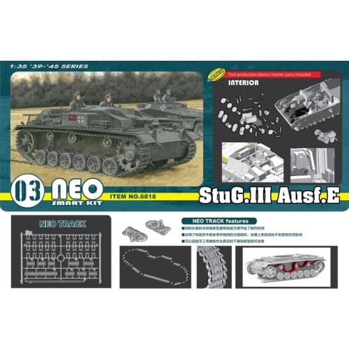 DRAGON 6818 1/35 StuG.III Ausf.E - Scale Model Kit