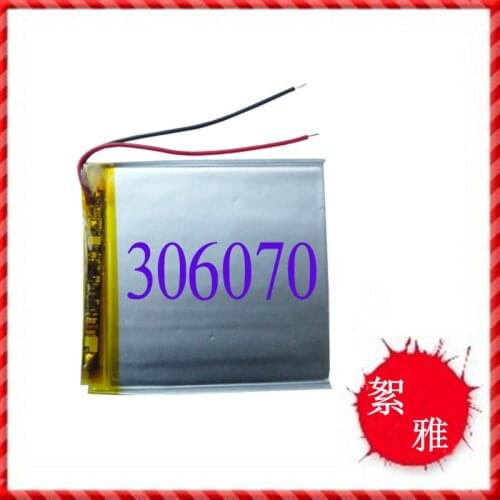 New 3.7V polymer lithium battery 306070 036070 MP3 toy small audio mobile power battery Rechargeable Li-ion Cell