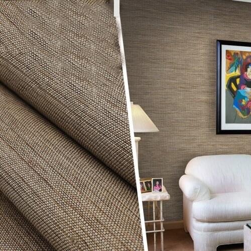 Flax Straw Natural Plant Wallpaper Rolls for Walls Living Room Background 3d Stripe Wall paper Natural Wallcoverings