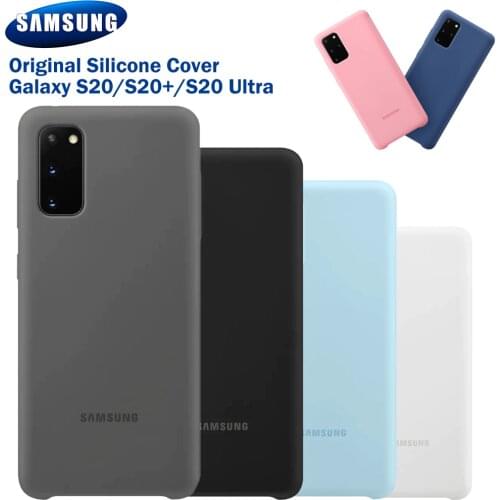 Samsung Original Silicone Cover Case For Samsung GALAXY S20 S20+ S20 Plus S20 Ultra 5G Soft Shockproof Shell Phone Case Cover
