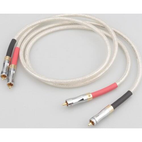 Pair XLO Silver Plated Digital Audio Cable HIFI Digital Coaxical Cable 75Ohm digital Cable DAC Decoder Audio Cable