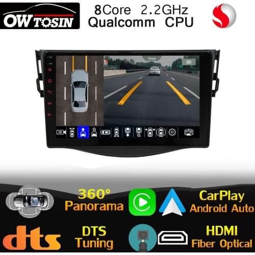 Qualcomm CPU Android For Toyota RAV4 Vanguard 3 XA30 2005-2012 Car Multimedia GPS Radio 360 Panoramic DTS HIFI Head Unit CarPlay