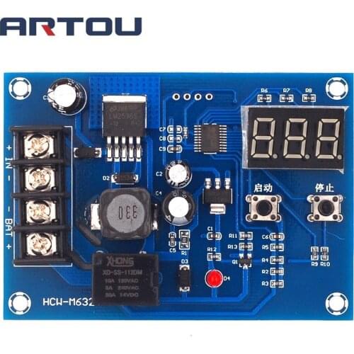 XH-M603 Charging Control Module Digital LED Display Storage Lithium Battery Charger Control Switch Protection Board 12-24V