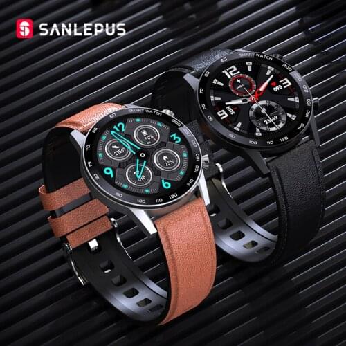 2021 SANLEPUS Make Calls Smart Watch For Men IP68 Waterproof Smartwatch Health Monitor For Android Apple Xiaomi Huawei OPPO